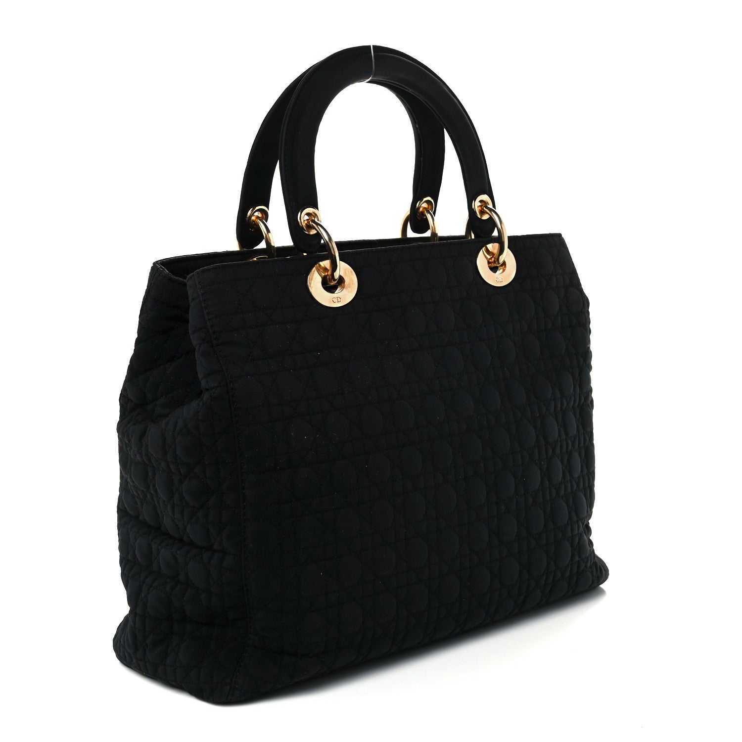 Christian Dior Nylon Cannage Large Lady Dior Black 3 of 10