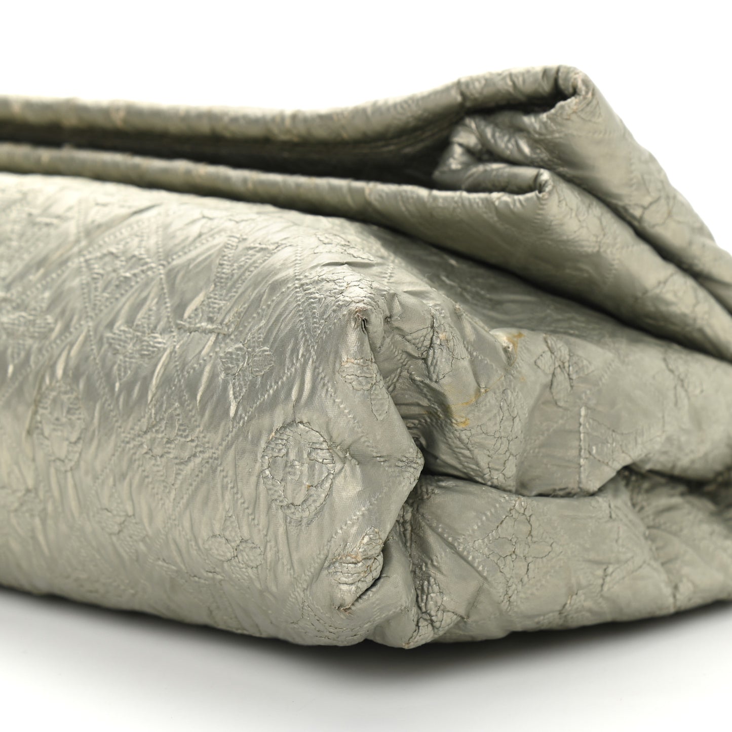 Jacquard Quilted Monogram Limelight Clutch GM Perle