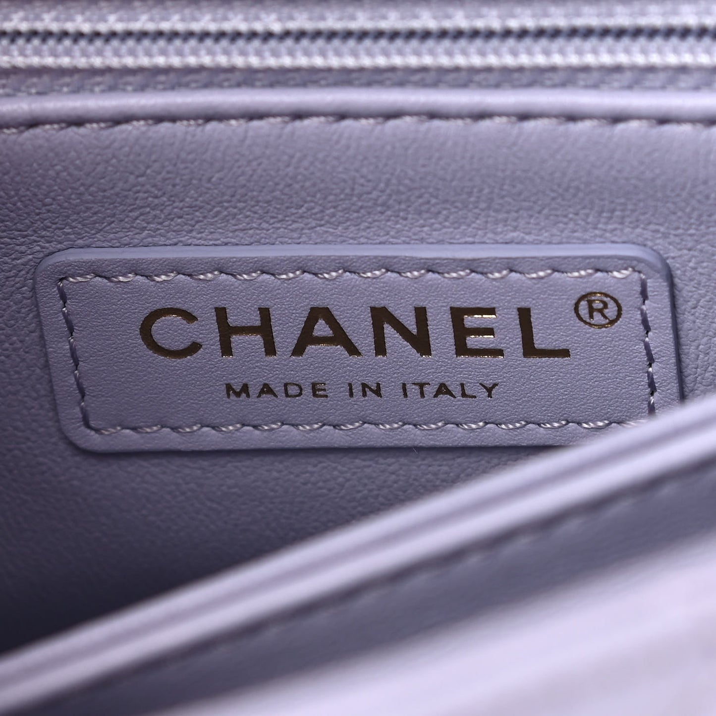 Caviar Quilted Mini Coco Handle Flap Light Purple
