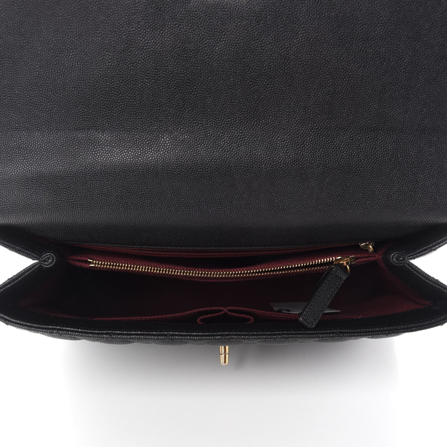 Chanel Caviar Quilted Medium Coco Handle Flap Black 5 of 10
