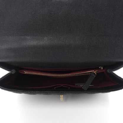 Chanel Caviar Quilted Medium Coco Handle Flap Black 5 of 10