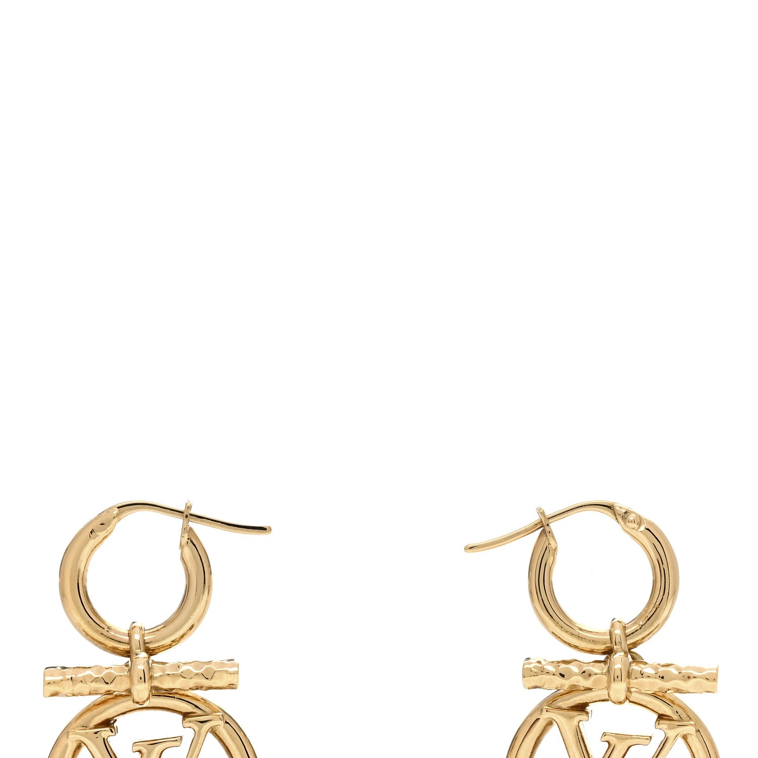 Louis Vuitton Baby Louise Earrings Gold 3 of 4