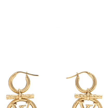 Louis Vuitton Baby Louise Earrings Gold 3 of 4