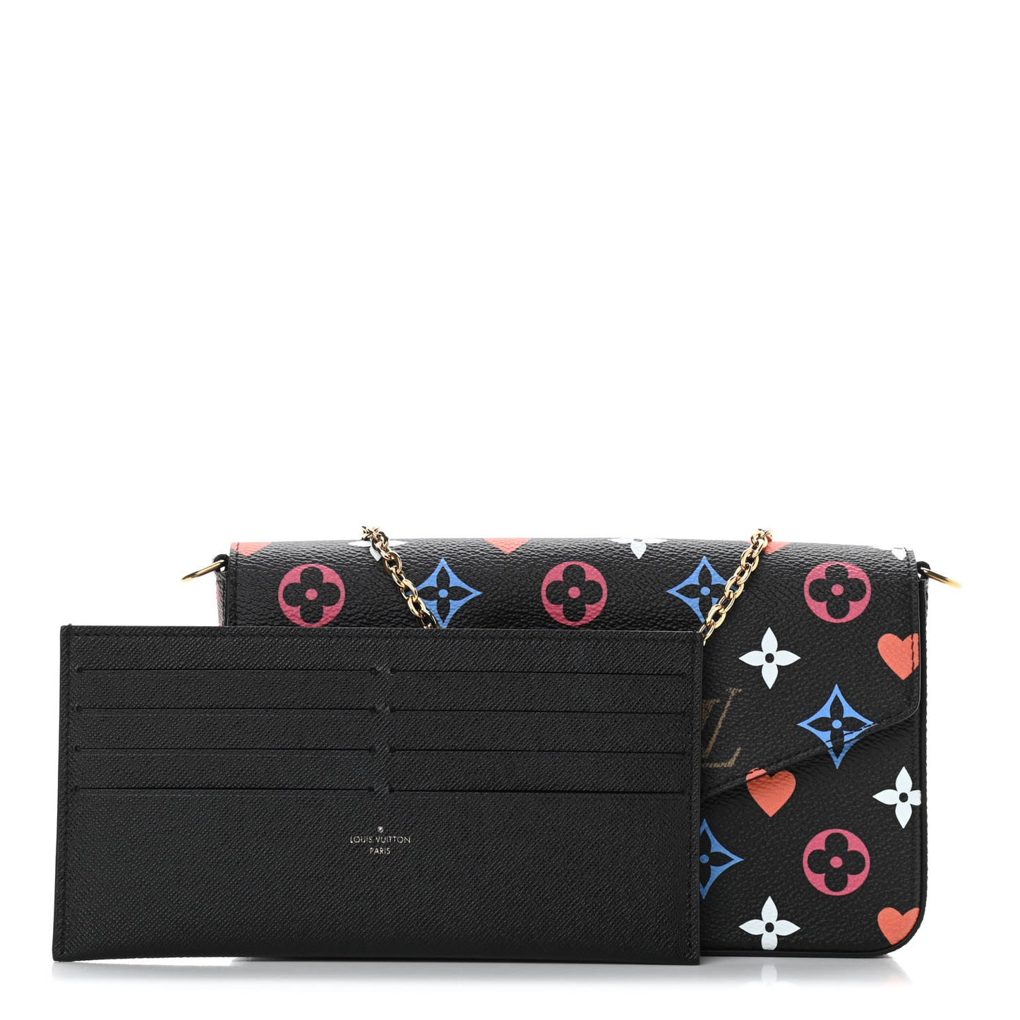 Game On Felicie Chain Wallet Black