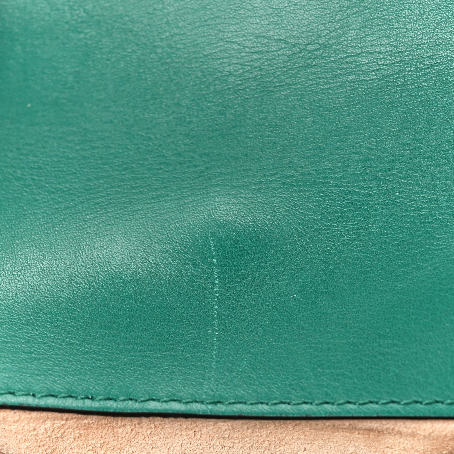 Gucci Calfskin Matelasse Super Mini GG Marmont Shoulder Bag Emerald Green 11 of 12