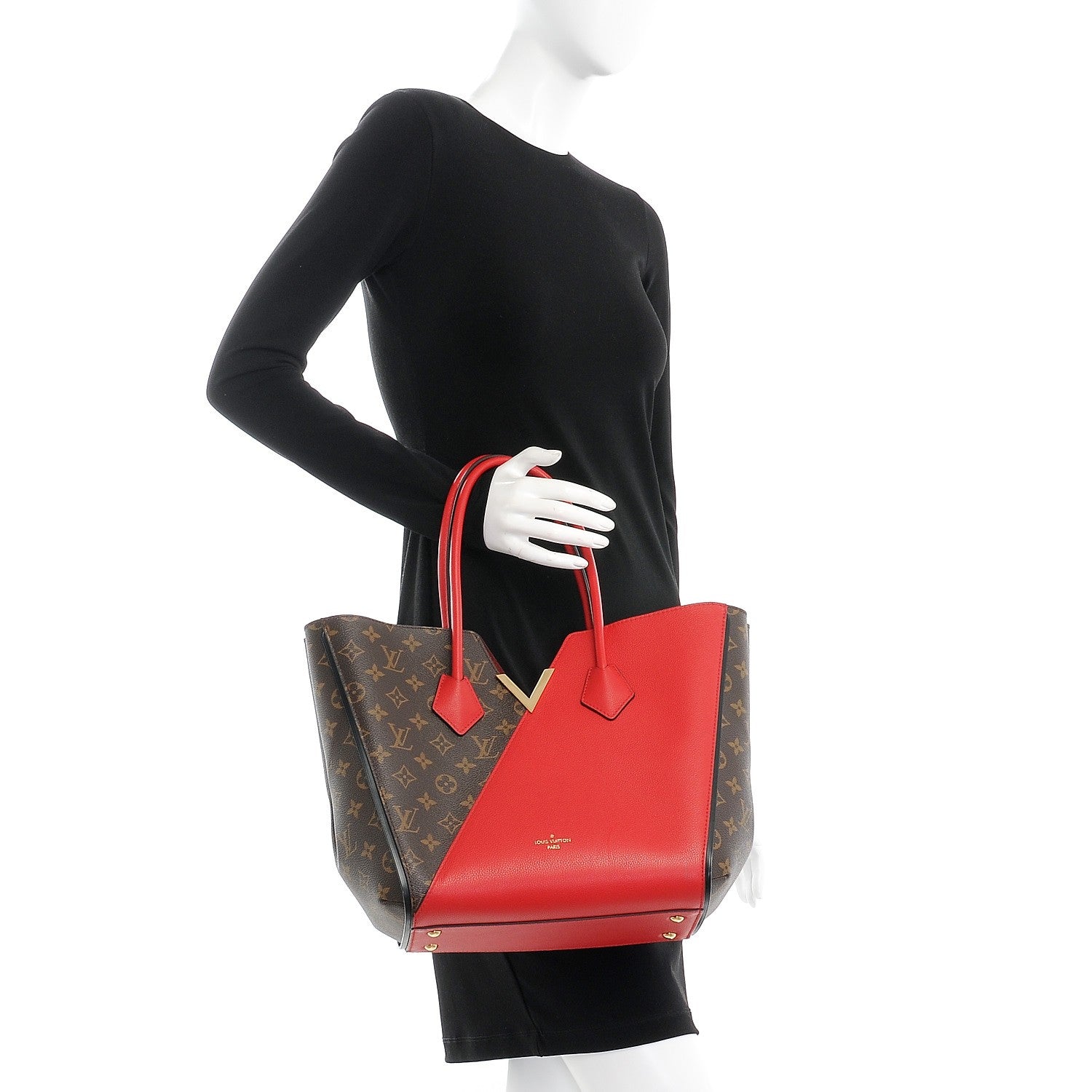 Louis Vuitton Calfskin Monogram Kimono Tote Cherry 2 of 8