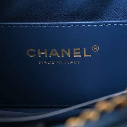 Chanel Washed Denim Quilted Mini Chanel 25 Handbag Blue 6 of 10