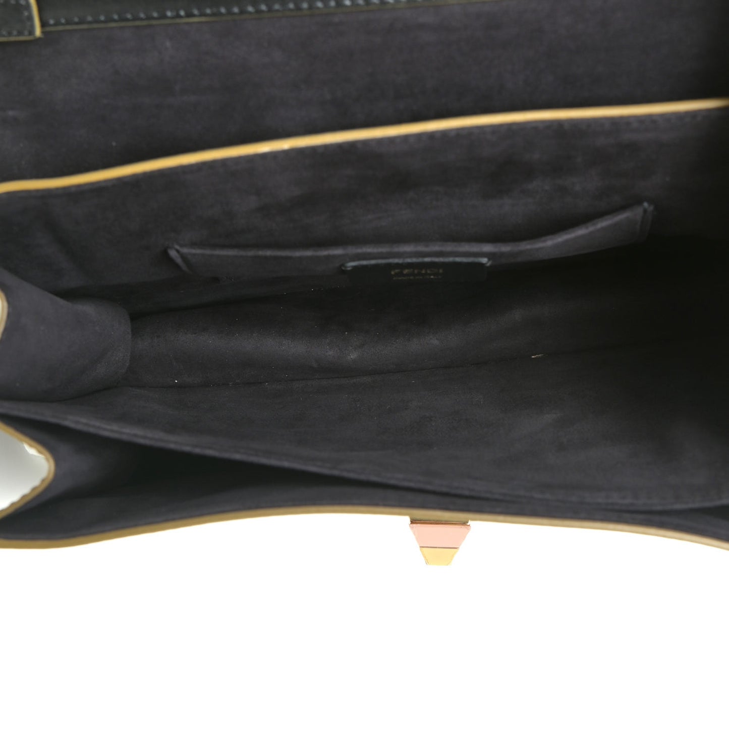 Vitello Liberty Scalloped Studded Kan I Shoulder Bag Black