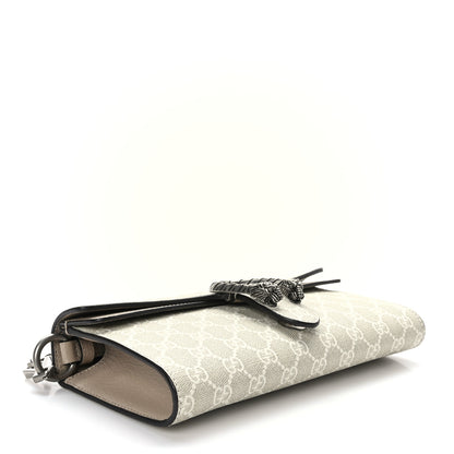 Gucci GG Supreme Monogram Textured Dollar Calfskin Dionysus Small Shoulder Bag Beige Mystic White Oatmeal 4 of 10