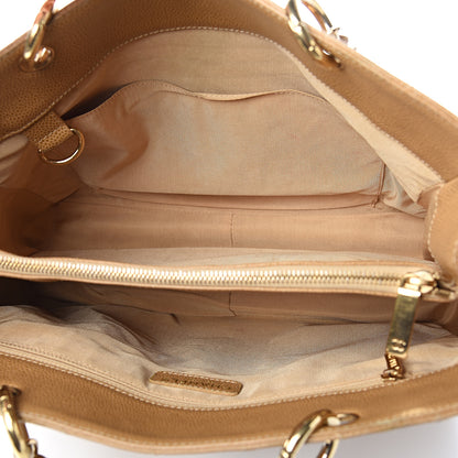 Chanel Caviar Quilted Grand Shopping Tote GST Beige 4 of 14