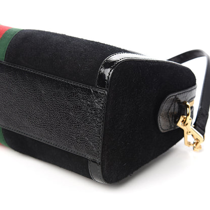 Gucci Suede Patent GG Web Medium Ophidia Boston Black 8 of 9