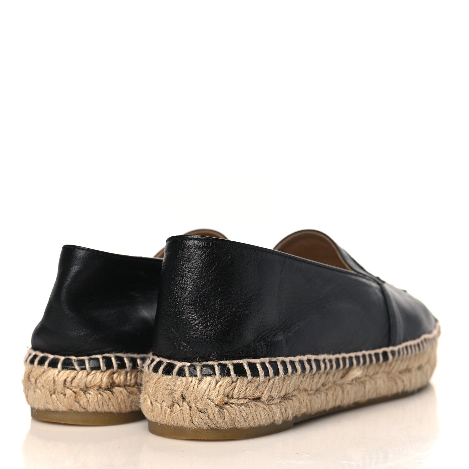 Chanel Lambskin CC Espadrilles 39 Black 4 of 9
