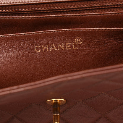Chanel Caviar Quilted Jumbo Kelly Flap Brown 5 of 16