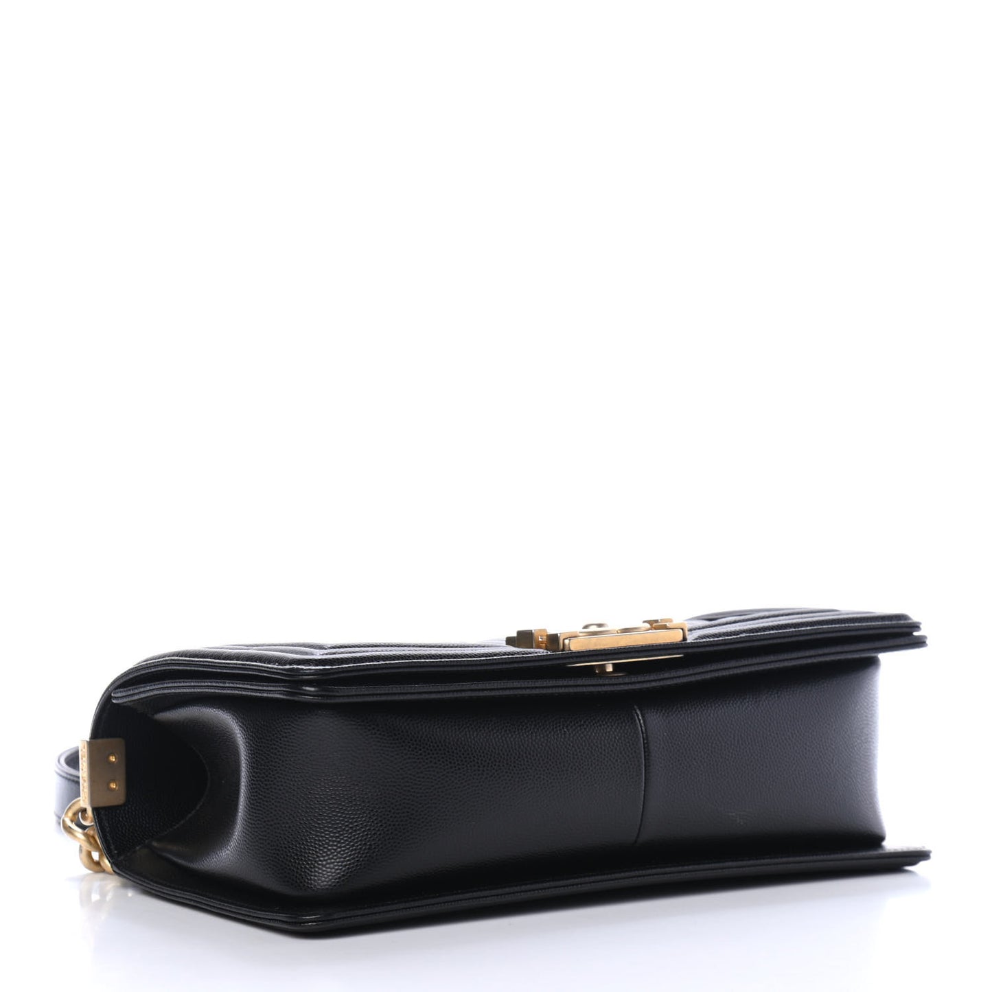 Caviar Quilted Medium Boy Flap Black