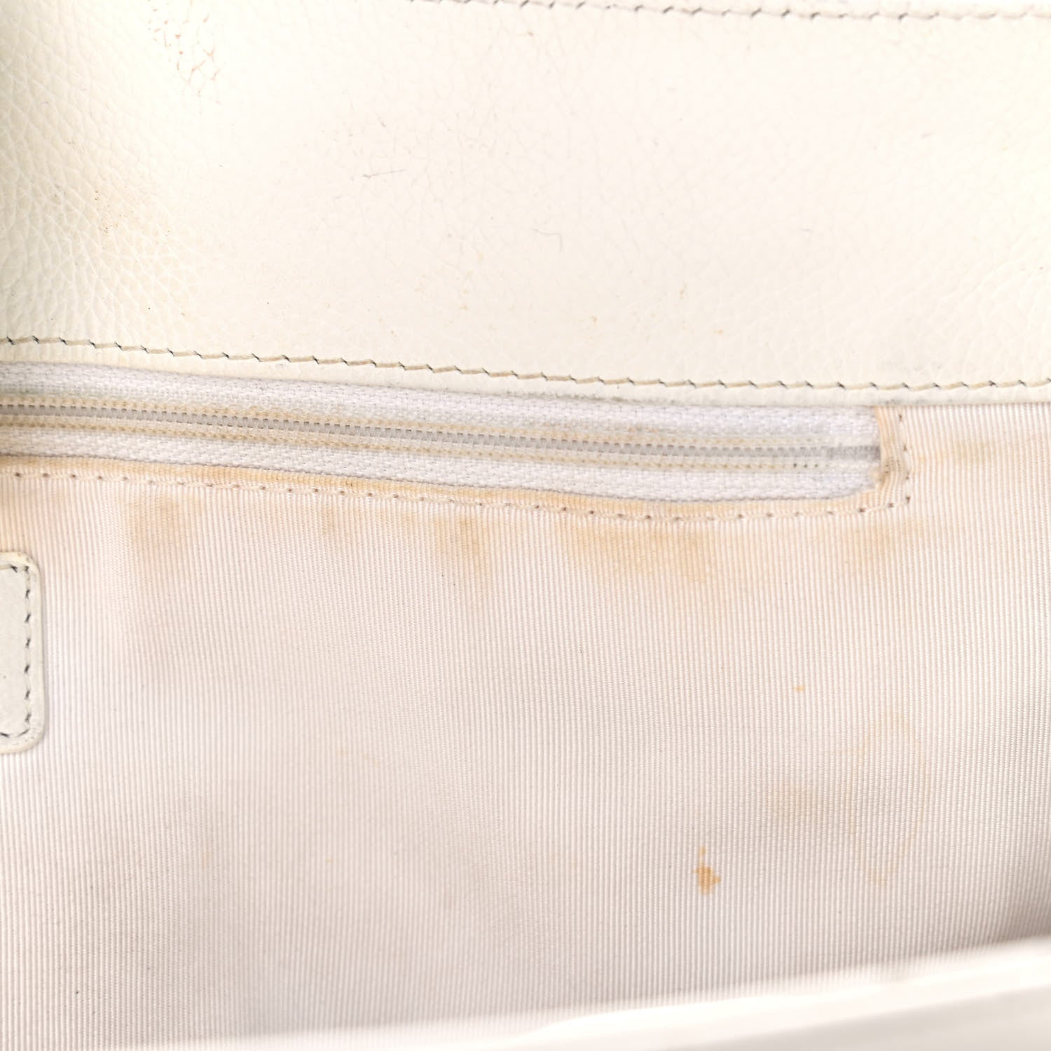 Chanel Calfskin Cerf Executive Shopper Tote White 7 of 24