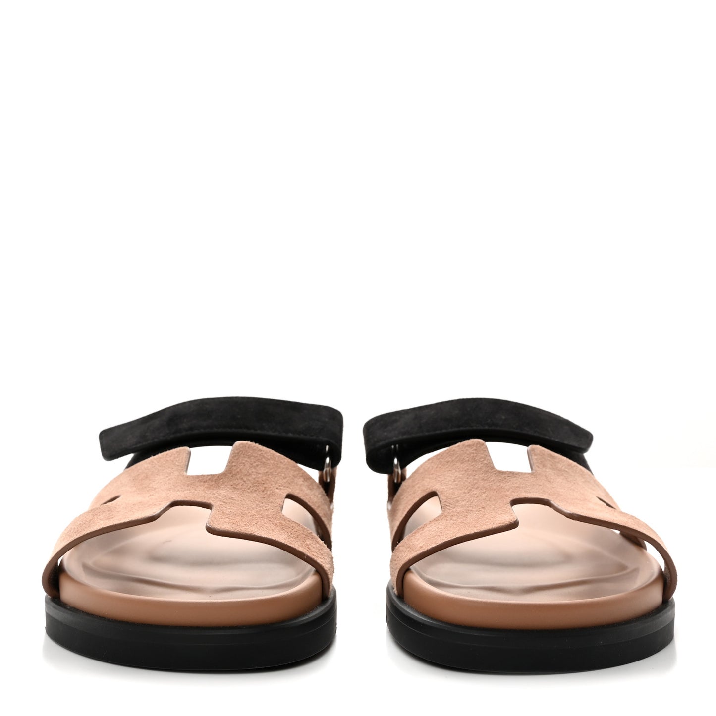 Suede Goatskin Womens Chypre Sandals 36 Rose Perle Black