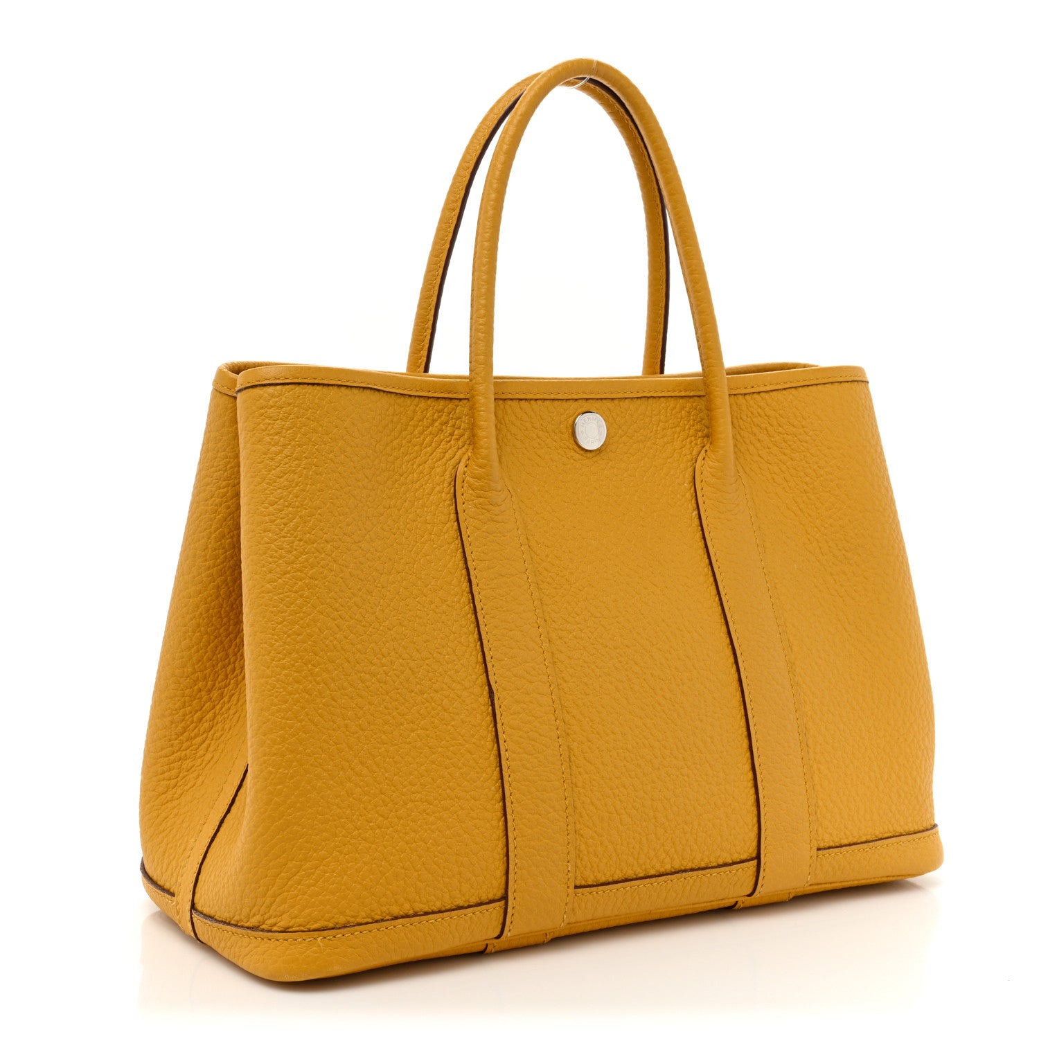 Hermes Vache Country Garden Party 30 TPM Jaune Ambre 3 of 16