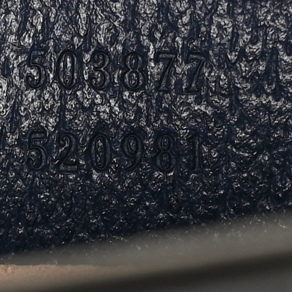 Textured Calfskin Web Small Ophidia Chain Shoulder Bag Blue Agata