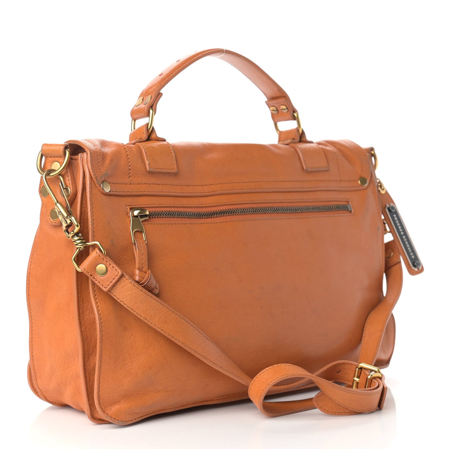 Lambskin Medium PS1 Satchel Saffron