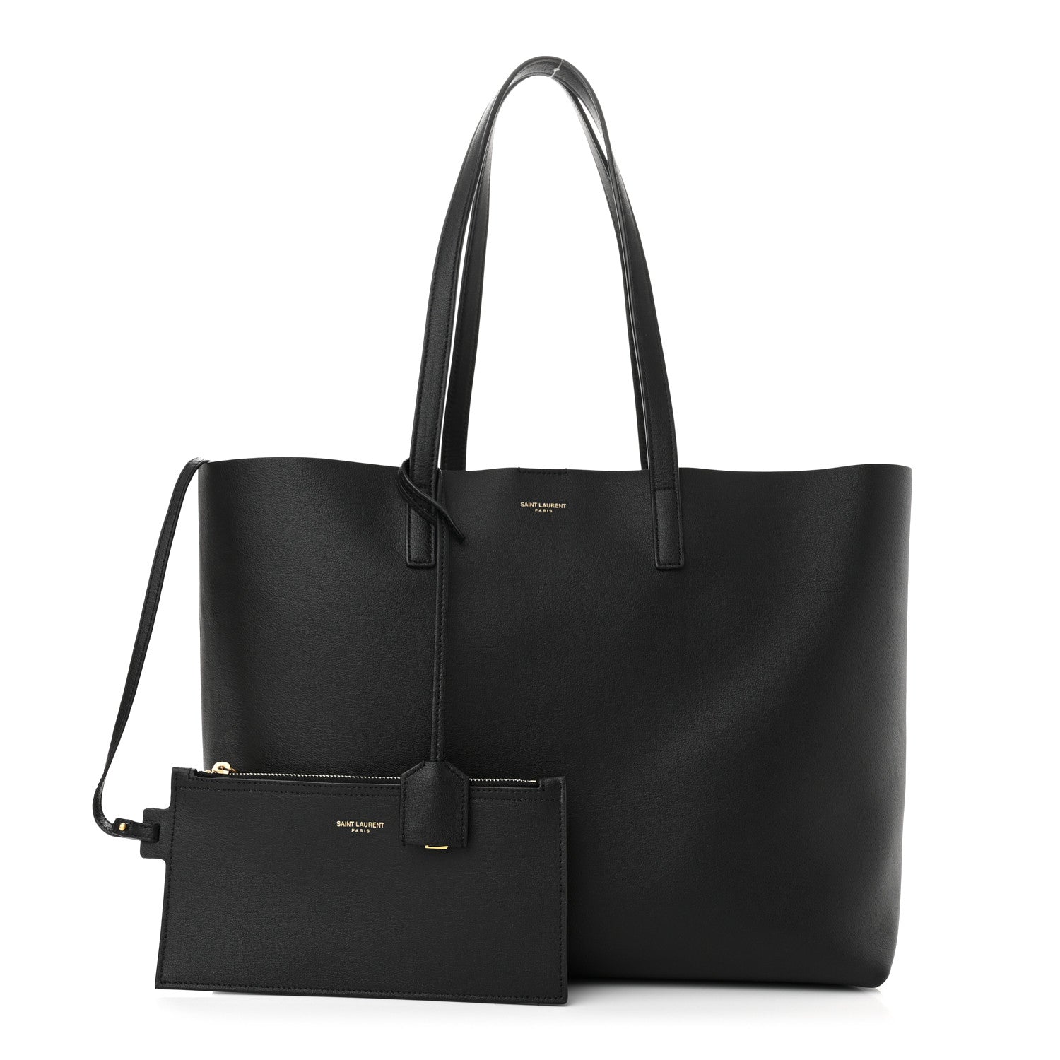 Saint Laurent Calfskin Large Shopping Tote Black 1 of 11