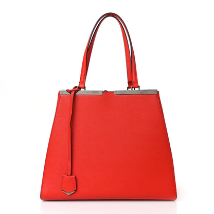 Fendi Vitello Elite Flamingo Large 3Jours Tote Papavero 1 of 13