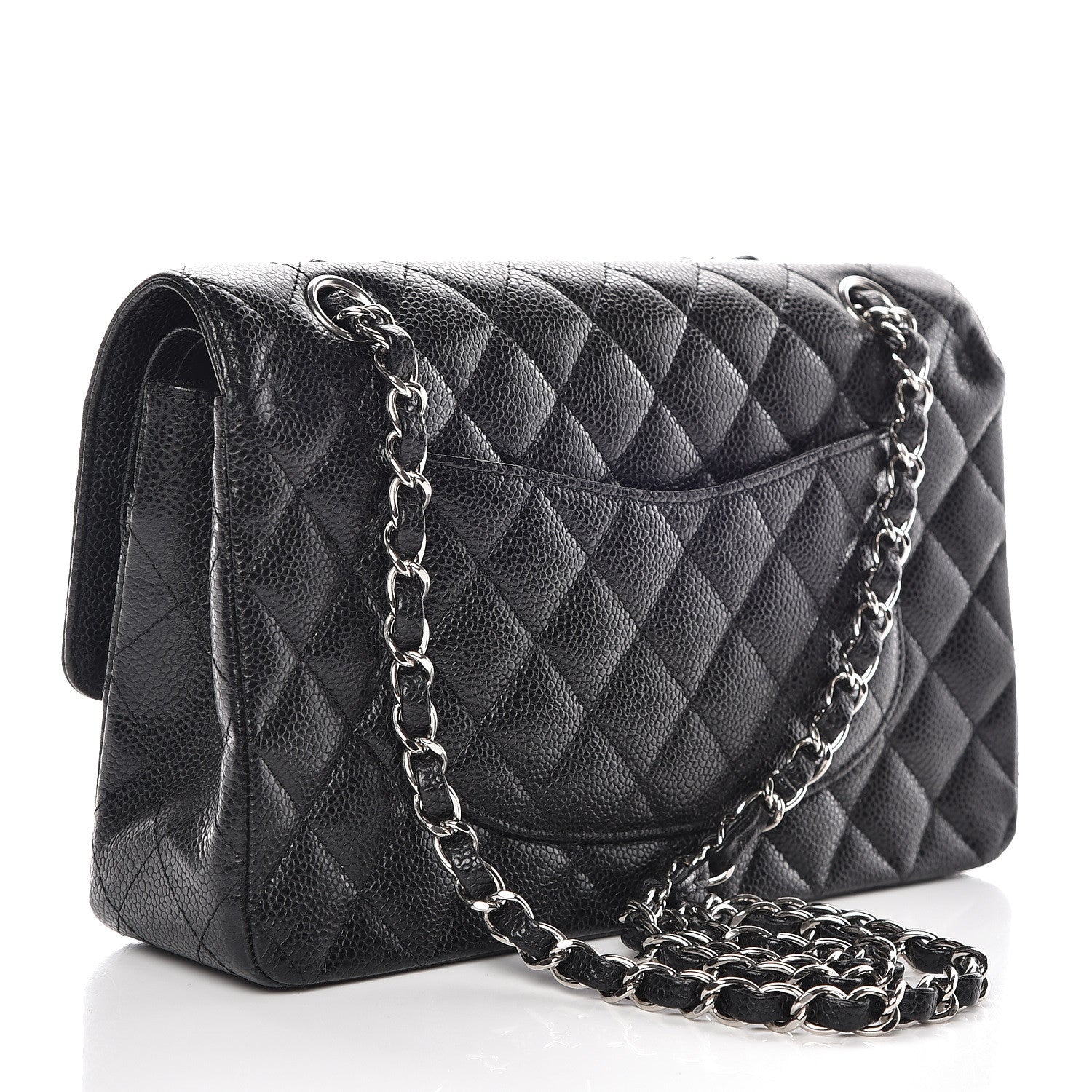 Chanel Caviar Quilted Medium Double Flap Black 3 of 14