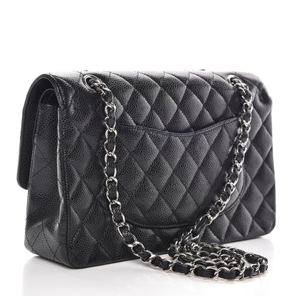 Chanel Caviar Quilted Medium Double Flap Black 3 of 14