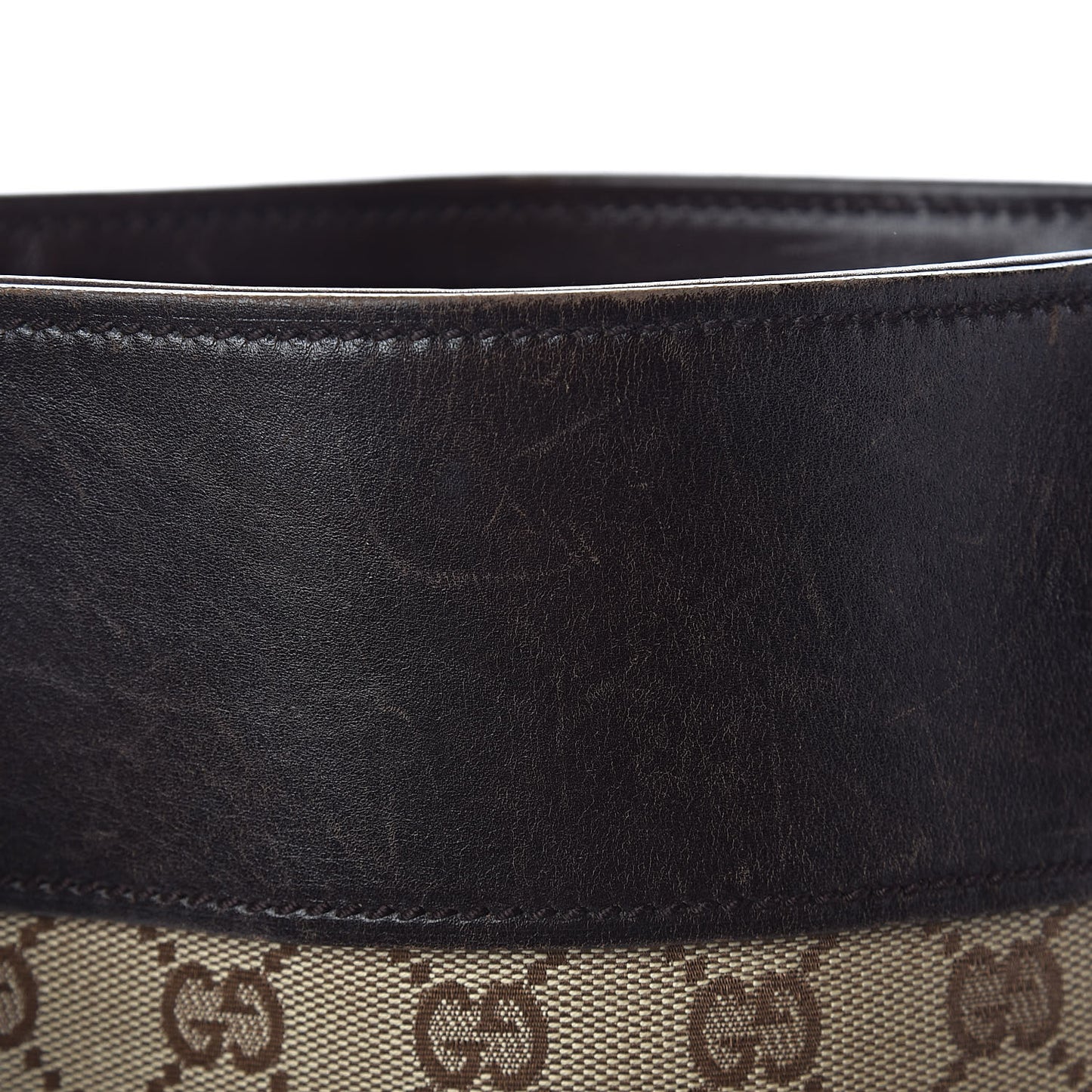 Monogram Calfskin Tote Dark Brown
