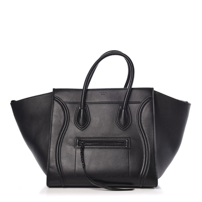 Celine Smooth Calfskin Medium Phantom Luggage Black 1 of 7