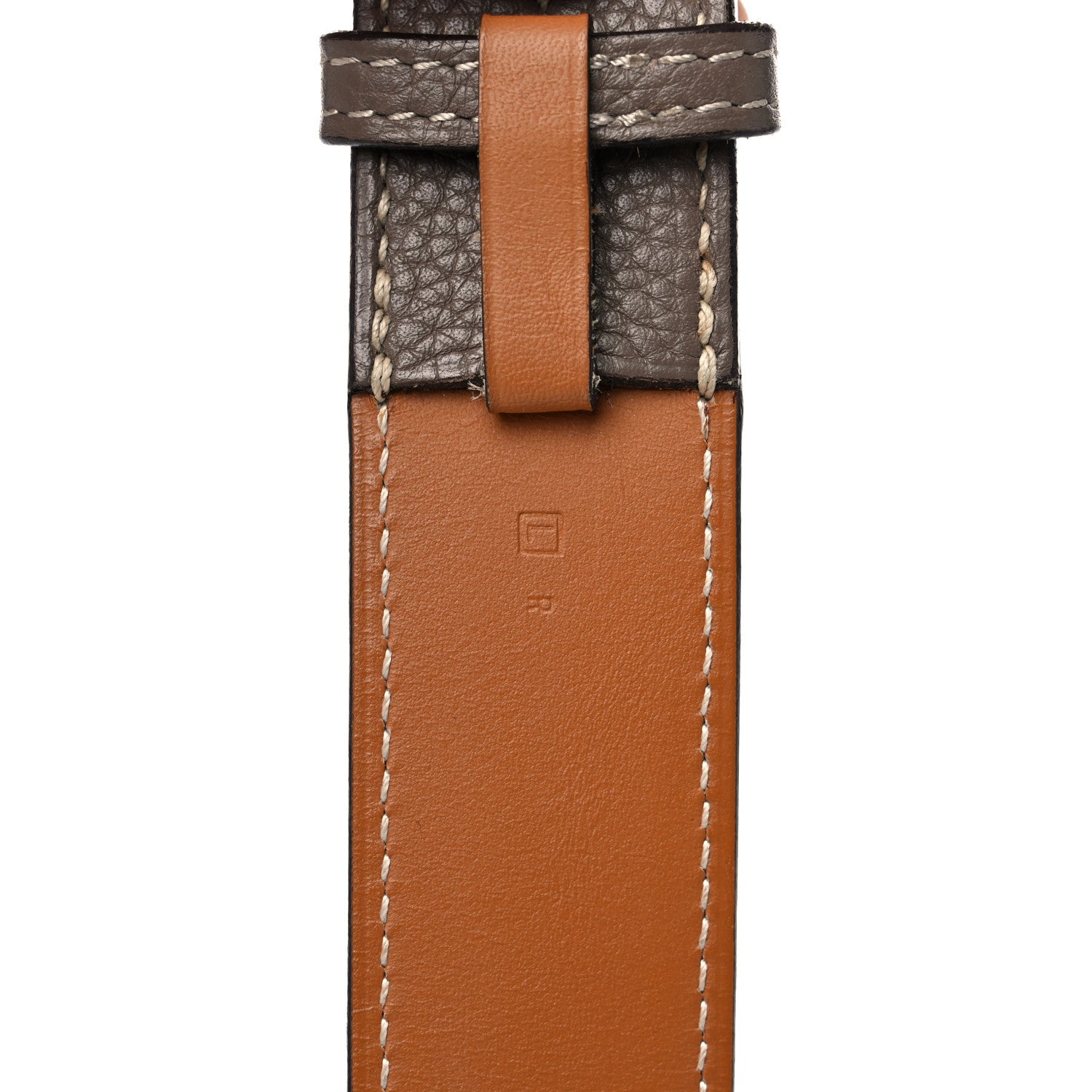 Hermes Taurillon Clemence 40mm Etriviere Belt 80 Etoupe 4 of 5