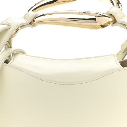 Chloe Small Grain Calfskin Kiss Bag Natural White 9 of 16