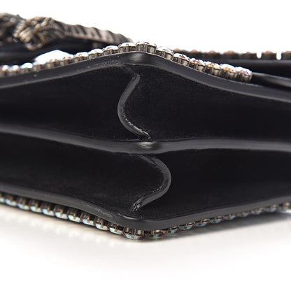Gucci Suede Crystal Small Dionysus Shoulder Bag Black 11 of 12