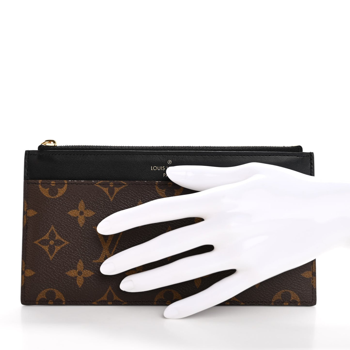 Monogram Slim Purse Black