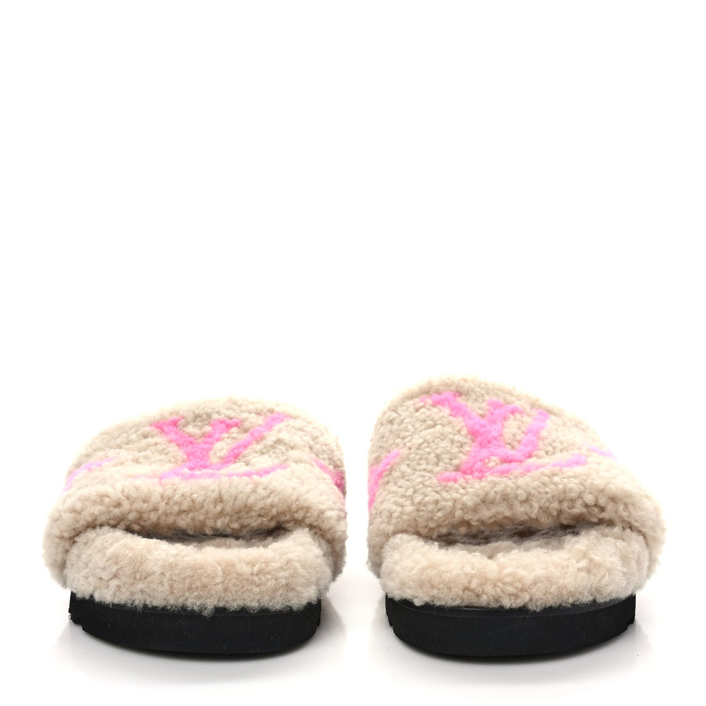 Shearling Paseo Flat Comfort Mule 37 Beige