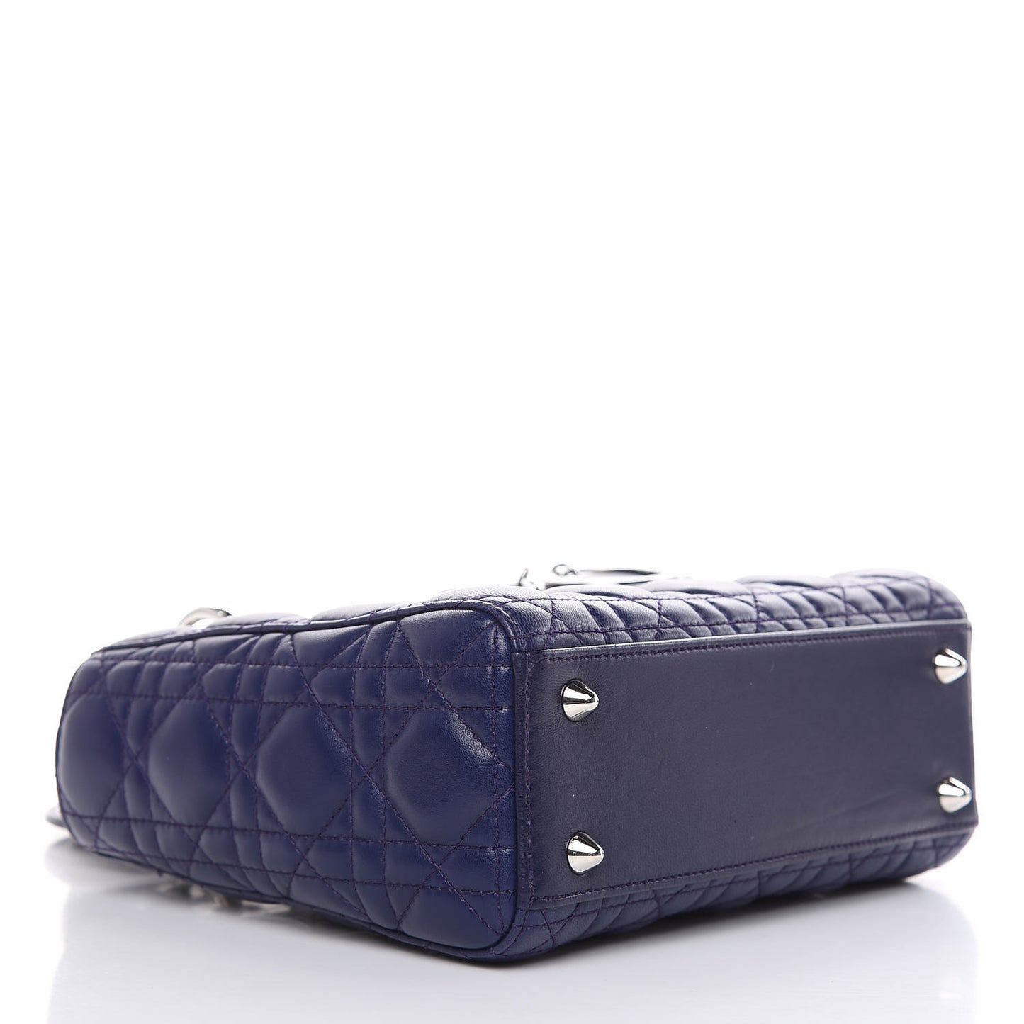 Lambskin Cannage Small Lucky Badges My Lady Dior Navy
