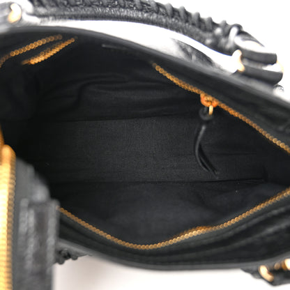 Balenciaga Agneau Classic Gold Hardware Mini City Black 6 of 12