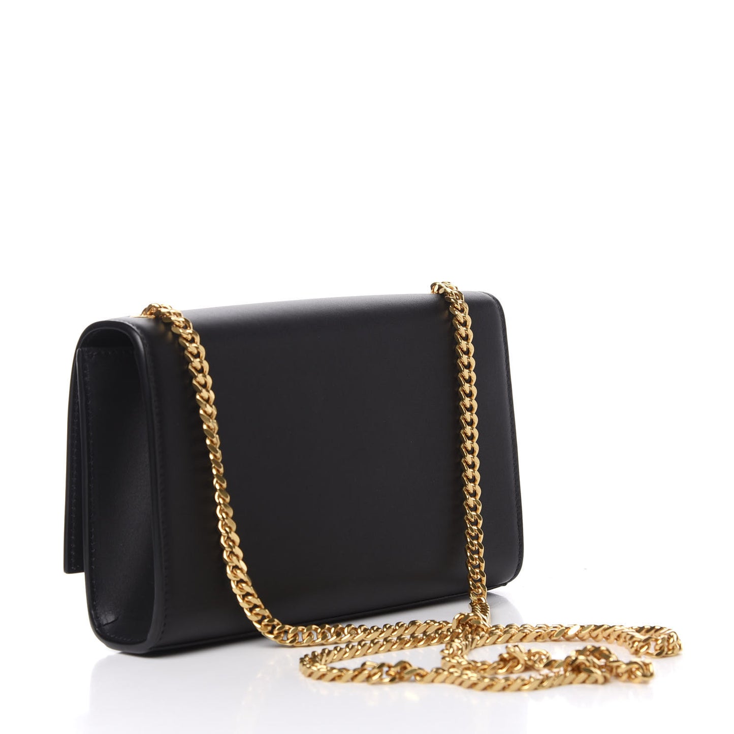 Calfskin Small Monogram Kate Satchel Black