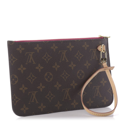 Louis Vuitton Monogram Neverfull MM GM Pochette Pivoine 3 of 9