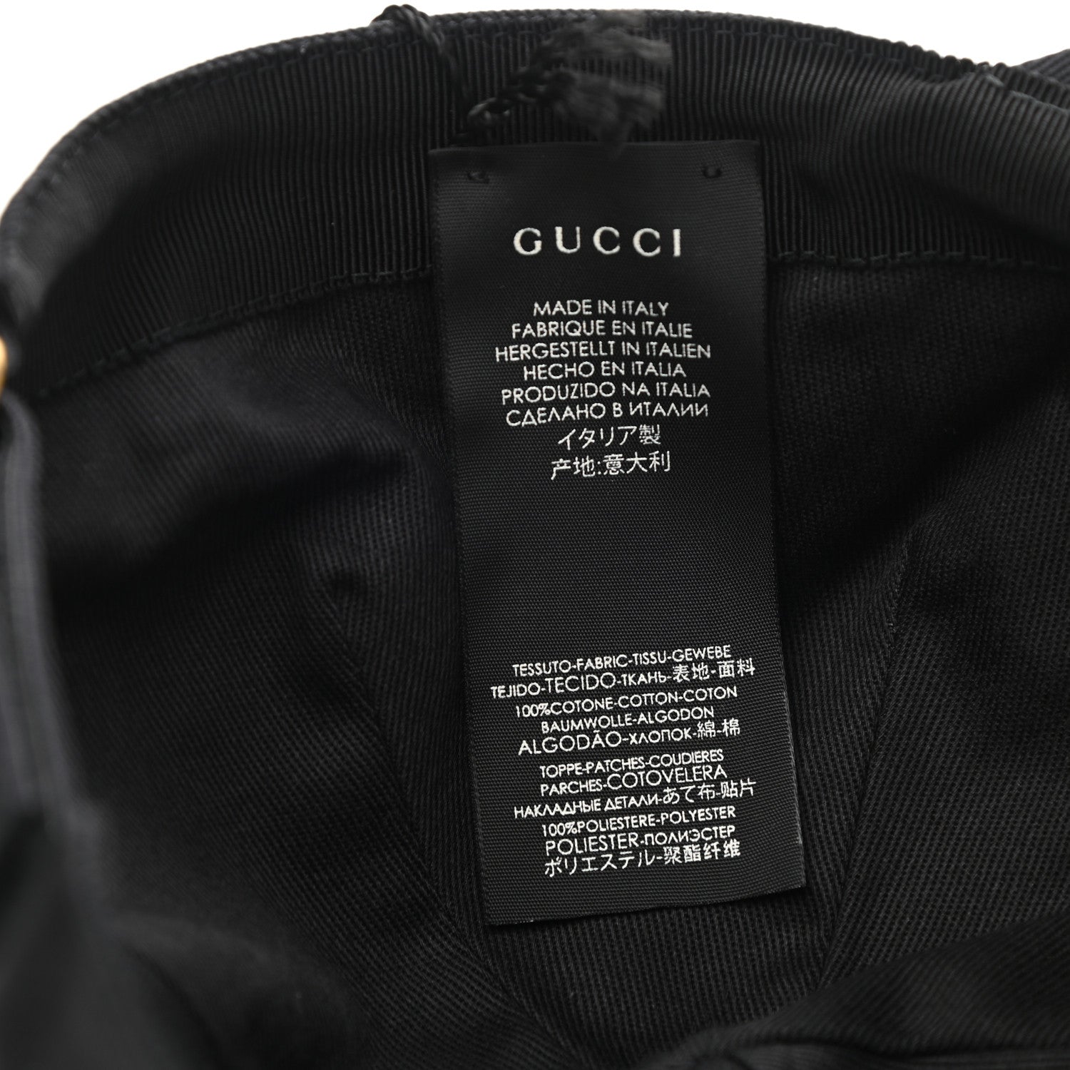 Gucci Cotton Loved Gucci Baseball Hat L Black 9 of 9