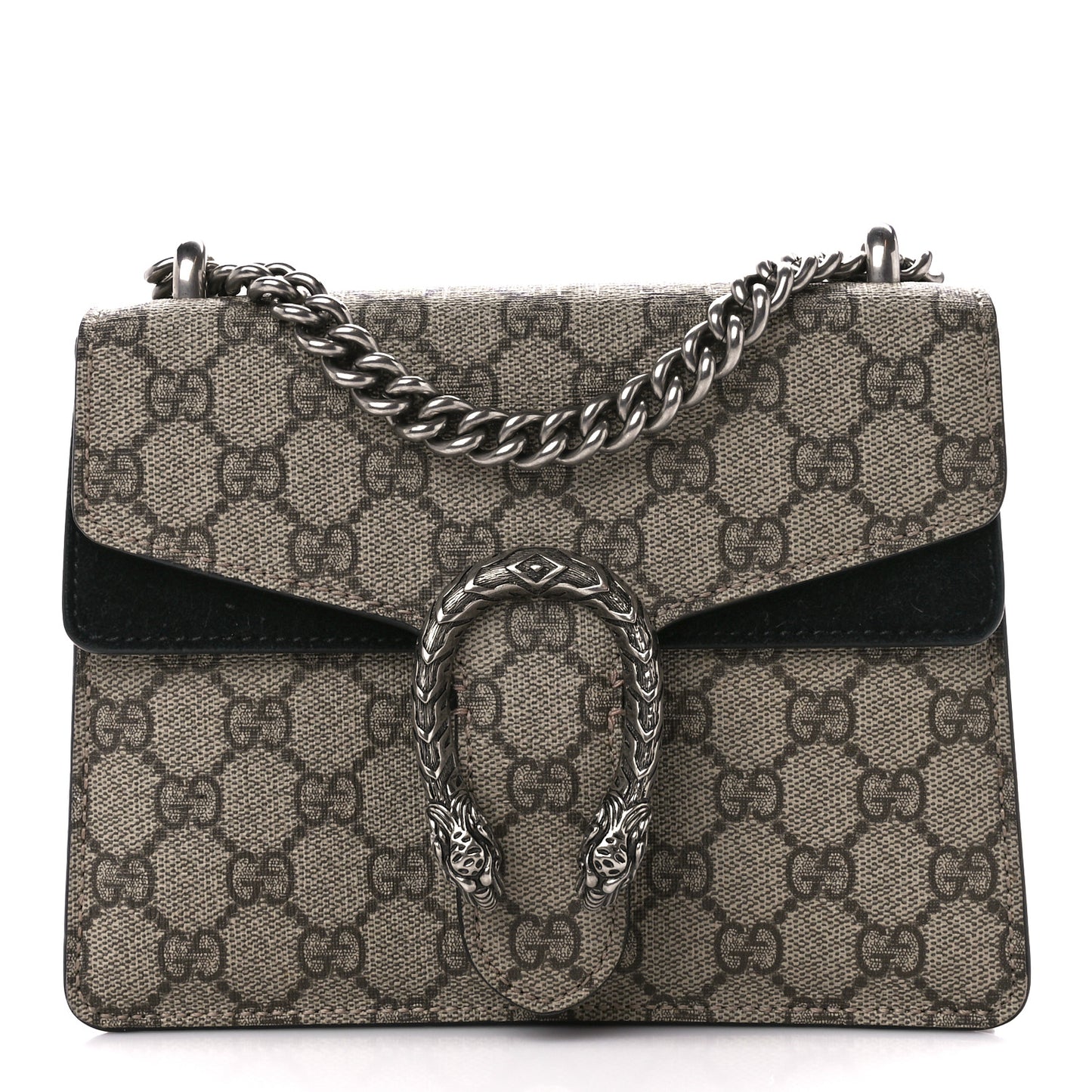 GG Supreme Monogram Mini Dionysus Shoulder Bag Black