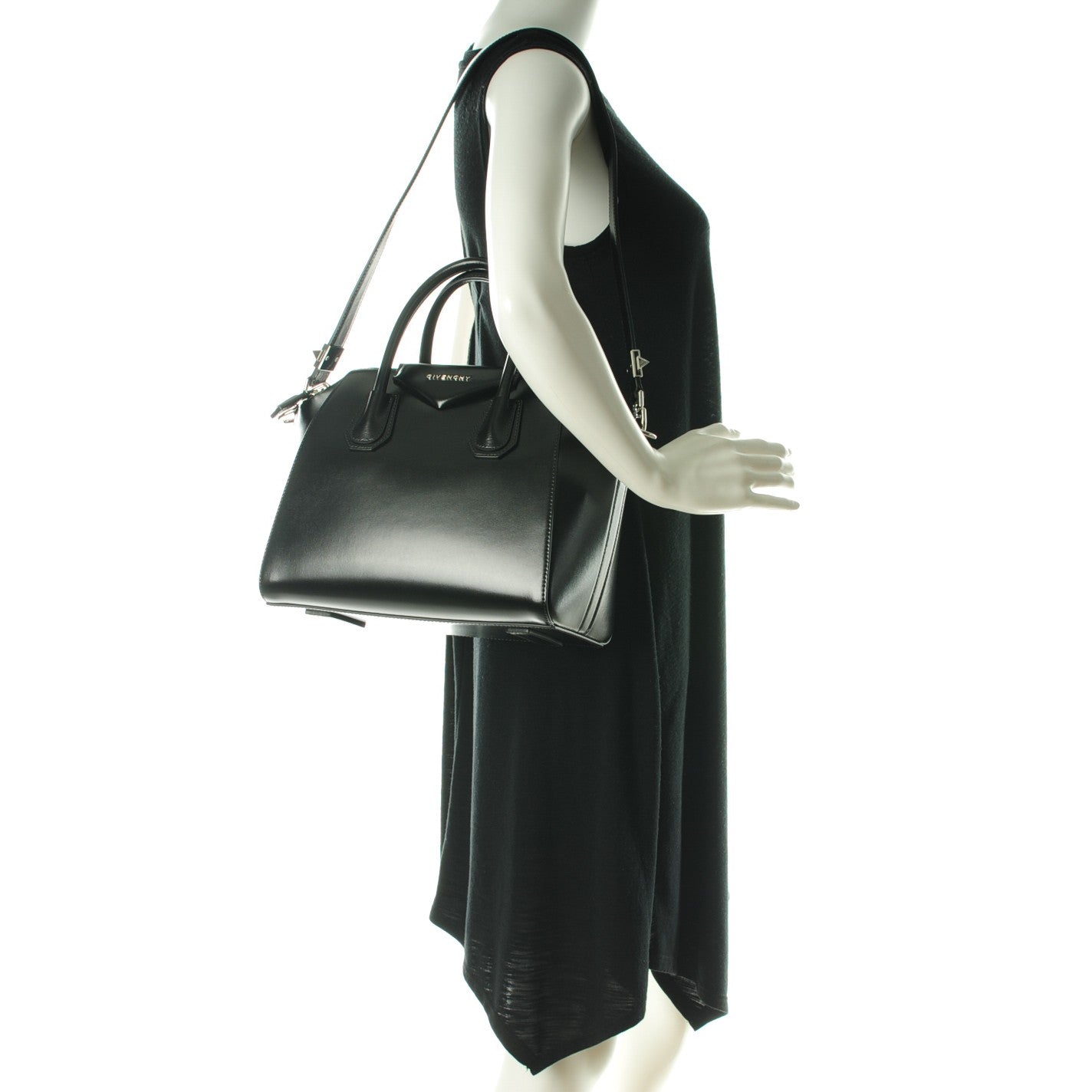 Givenchy Shiny Lord Calfskin Small Antigona Black 2 of 10