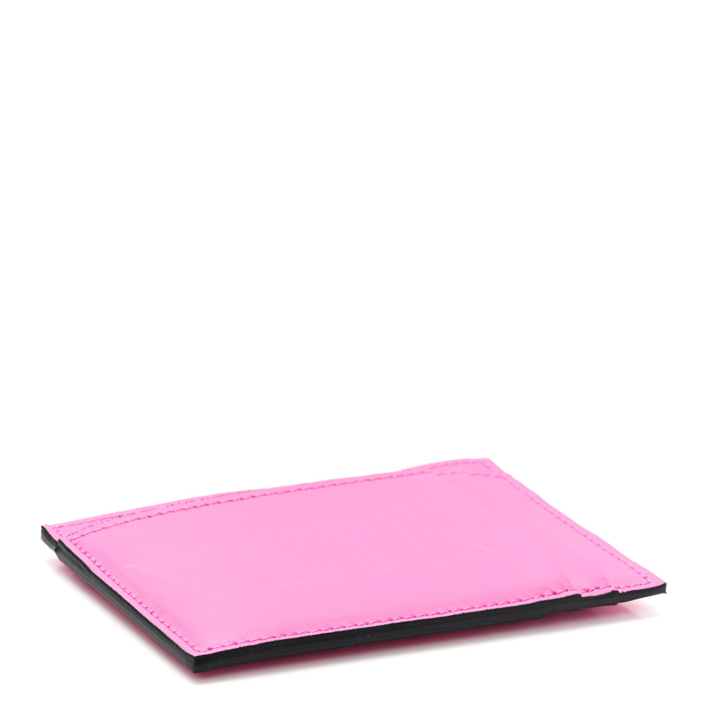 Calfskin VLTN Card Holder Pink