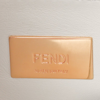 Fendi Shiny Crocodile Shiny Nappa Mini Peekaboo Iconic Satchel White 6 of 9