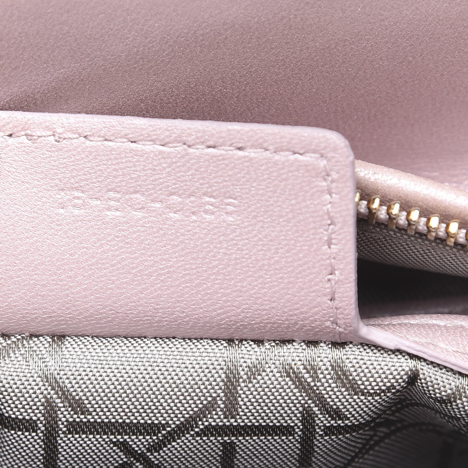 Christian Dior Pearly Lambskin Cannage Medium Lady Dior Lotus 8 of 14