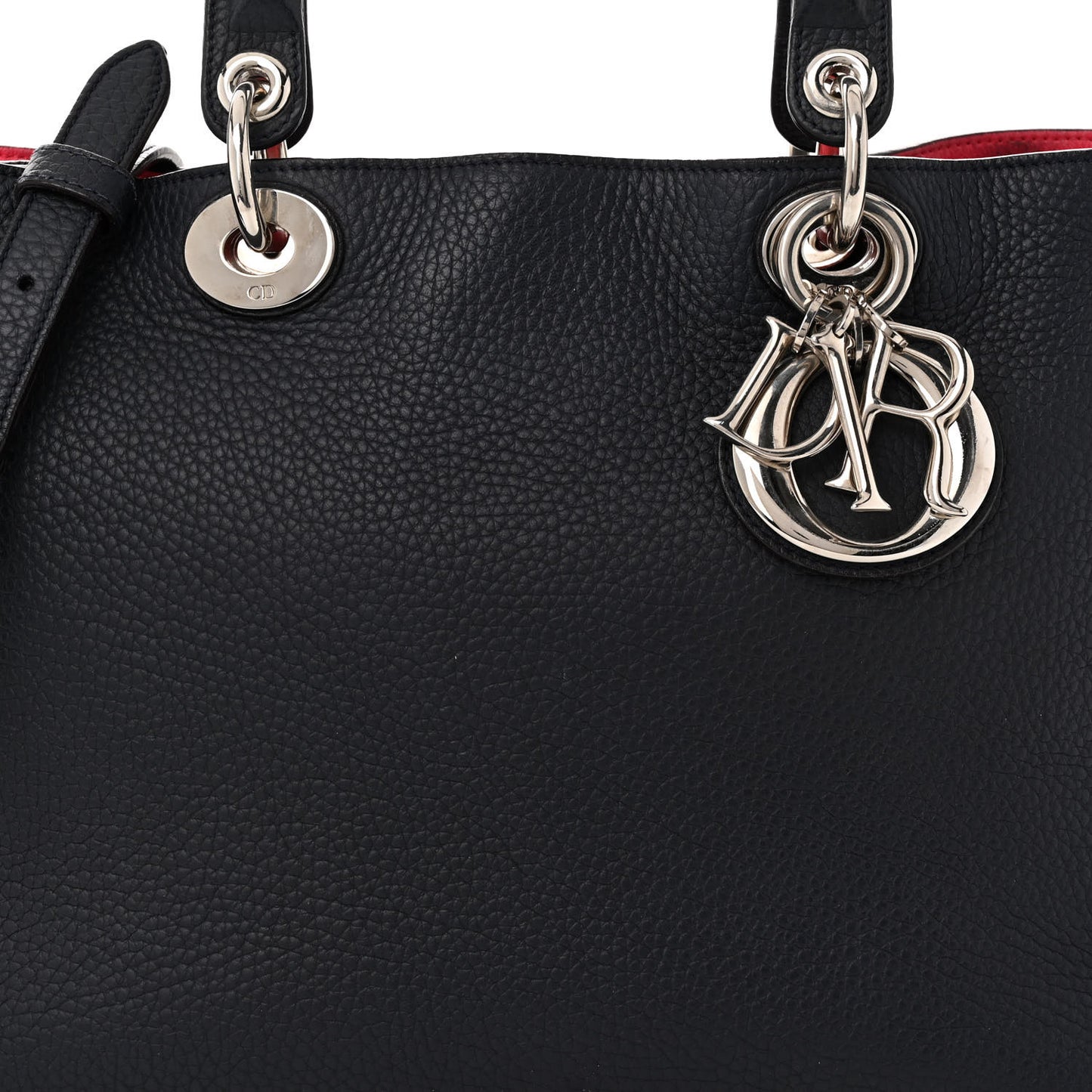 Bullcalf Medium Diorissimo Tote Navy Fuchsia