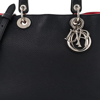 Christian Dior Bullcalf Medium Diorissimo Tote Navy Fuchsia 9 of 15