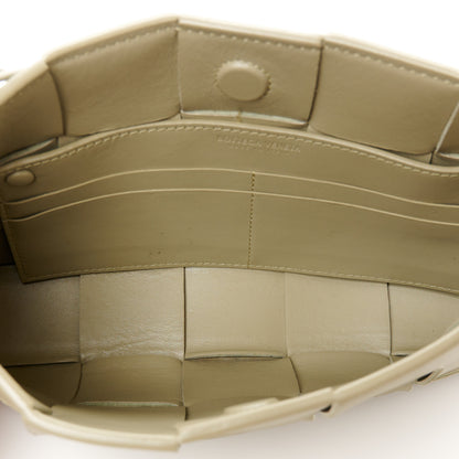Bottega Veneta Calfskin Maxi Intrecciato Cassette Pouch On Strap Travertine 5 of 11