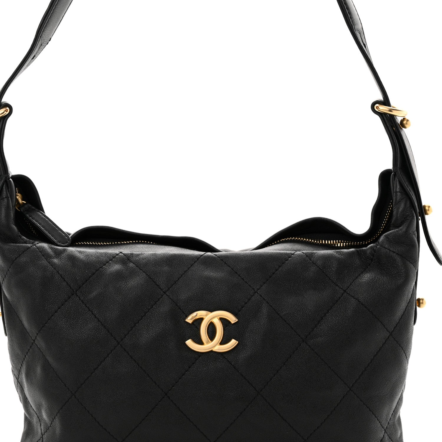 Chanel Calfskin Quilted Daily Hobo Black 8 of 11