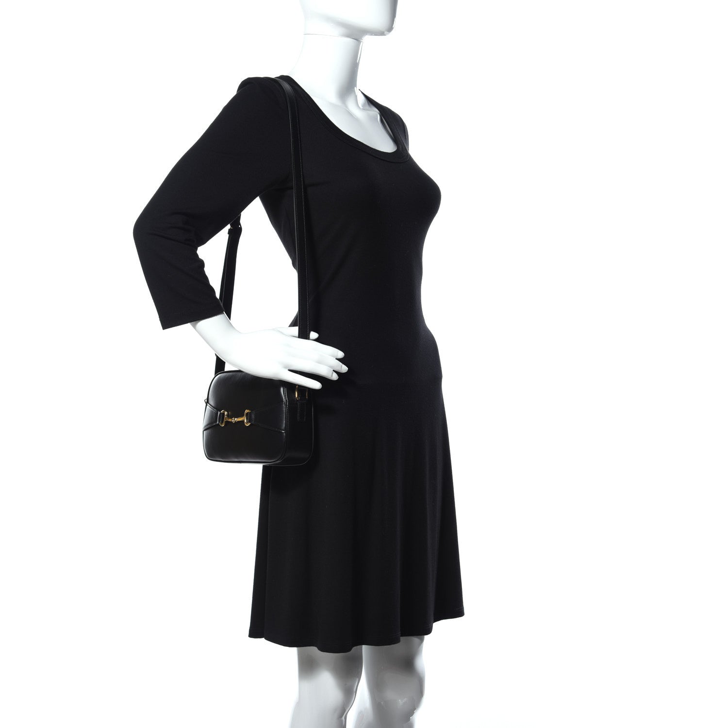 Celine Calfskin Crecy Camera Bag Black 2 of 12