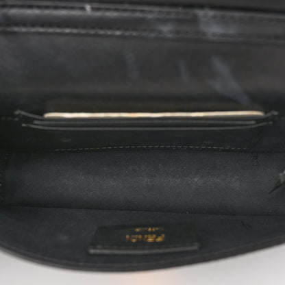 Fendi Vitello Liberty F is Fendi Bi-Color FF 1974 Embossed Envelope Belt Bag Maya Black 6 of 14
